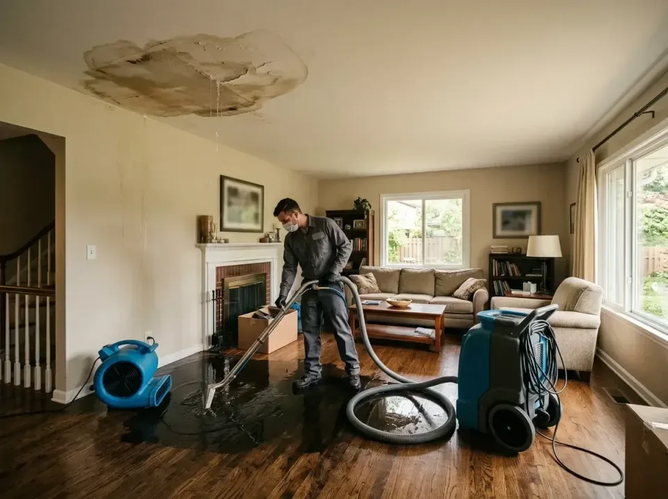 attic-pipe-burst-ceiling-drip-008 — frequently asked questions, Water Damage Restoration & Carpet Care in Milton, WI